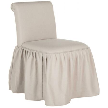 SAFAVIEH Ivy Vanity Accent Chair- Taupe - 31.9 x 23.6 x 19.7 in. MCR4200A